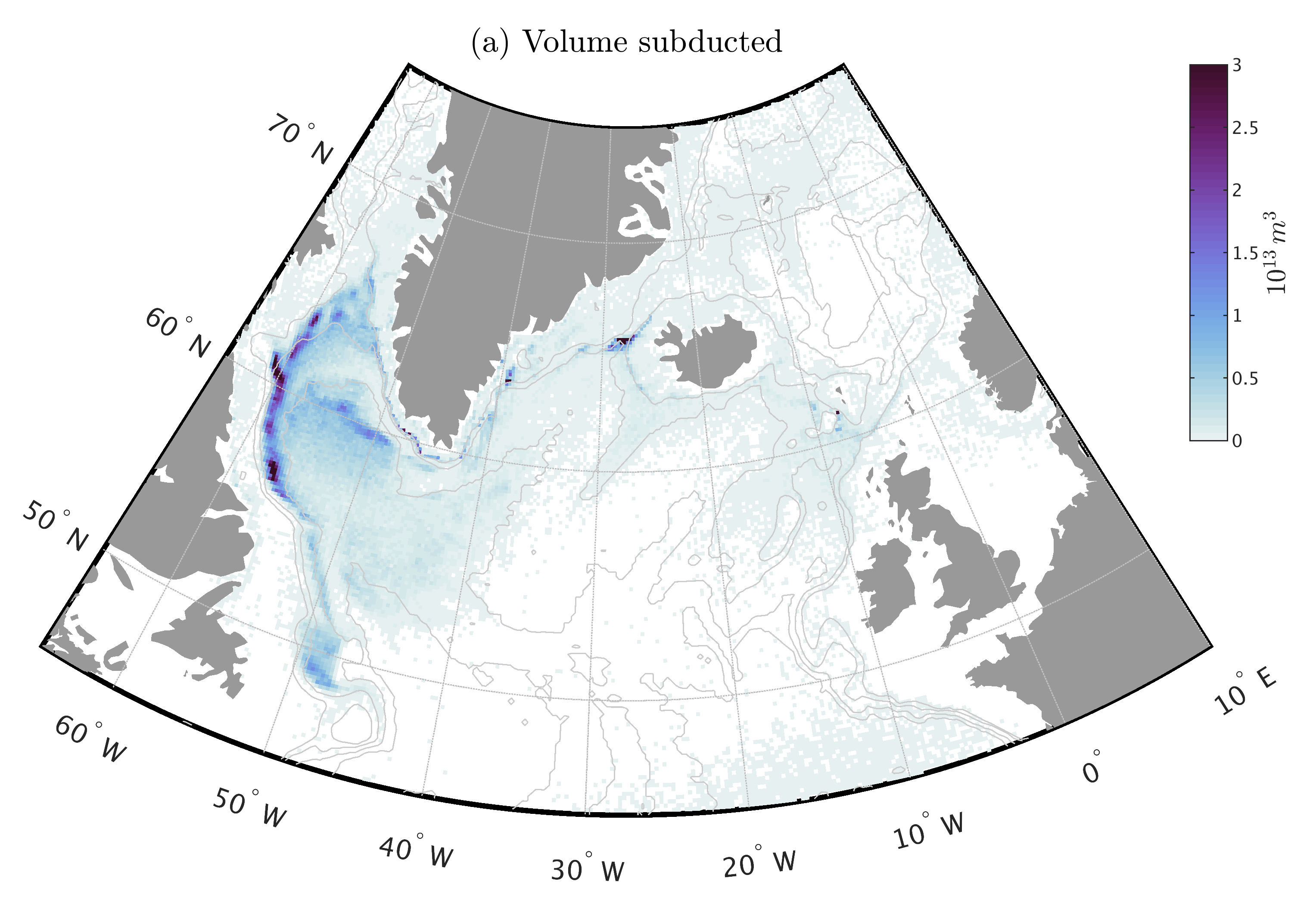 ventilation location of north atlantic deep water